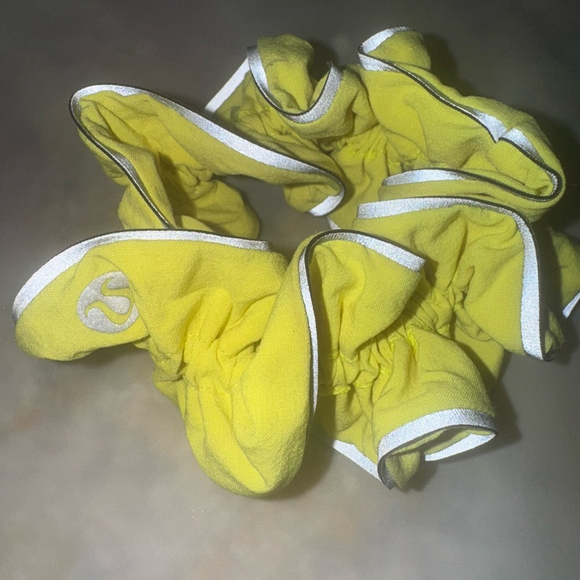Lululemon Athletica Yellow Hair Scrunchie - Picture 2 of 3
